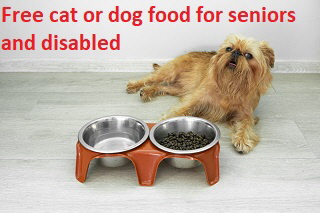 Free cat or dog food for seniors and disabled