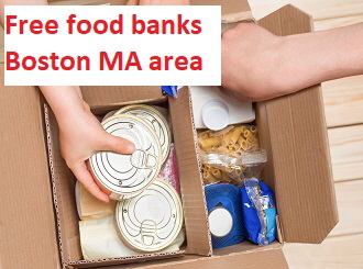 Free food banks Boston MA area