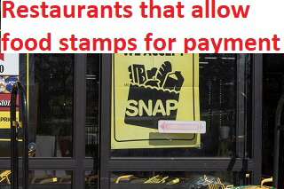 Restaurants that allow food stamps for payment