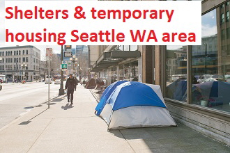 Shelters & temporary housing Seattle WA area