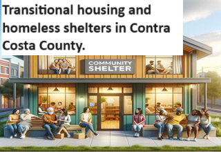 Transitional housing and homeless shelters in Contra Costa County.