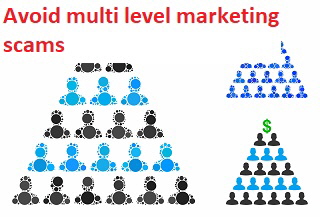 Avoid multi level marketing scams