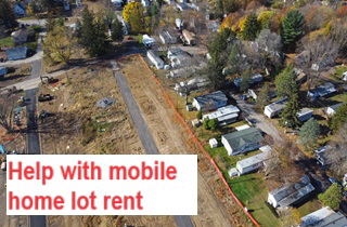 Help with mobile home lot rent