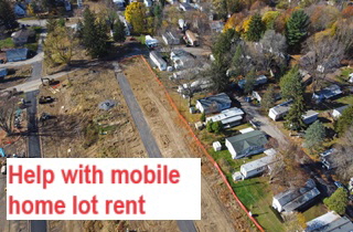 Help with mobile home lot rent Help with mobile home lot rent