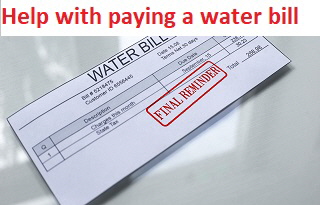 Help with paying a water bill