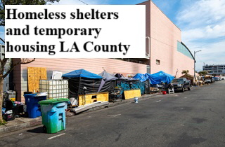 Homeless shelters and temporary housing LA County