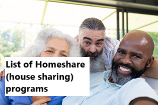 List of Homeshare (house sharing) programs