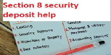 Section 8 security deposit help Section 8 security deposit help