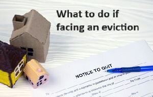 what to do if facing an eviction